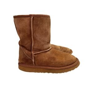 Ugg 5812 Suede Sheepskin Boot 8 Women Chestnut Tan Classic Short